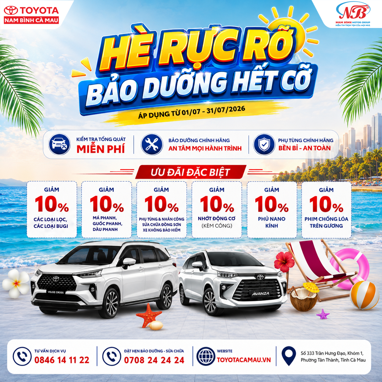 Toyota Việt Nam triển khai chương trình ưu đãi dịch vụ lên tới 20% khi thay dầu và lọc dầu cho xe Vios và Innova